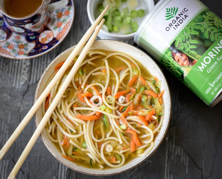 Miso Moringa Noodle Soup