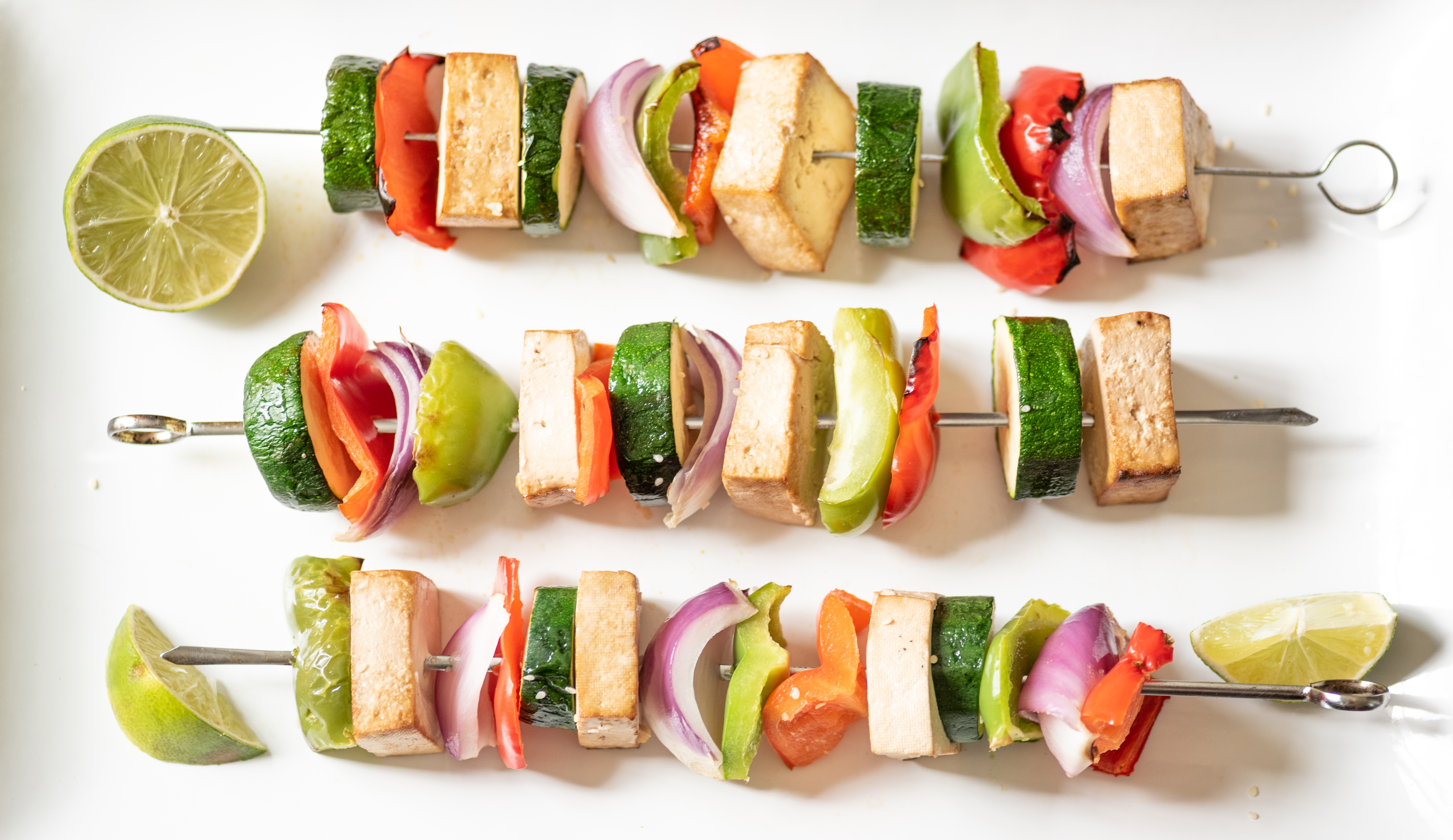 Lemon-ginger tea marinated tofu skewers (1)