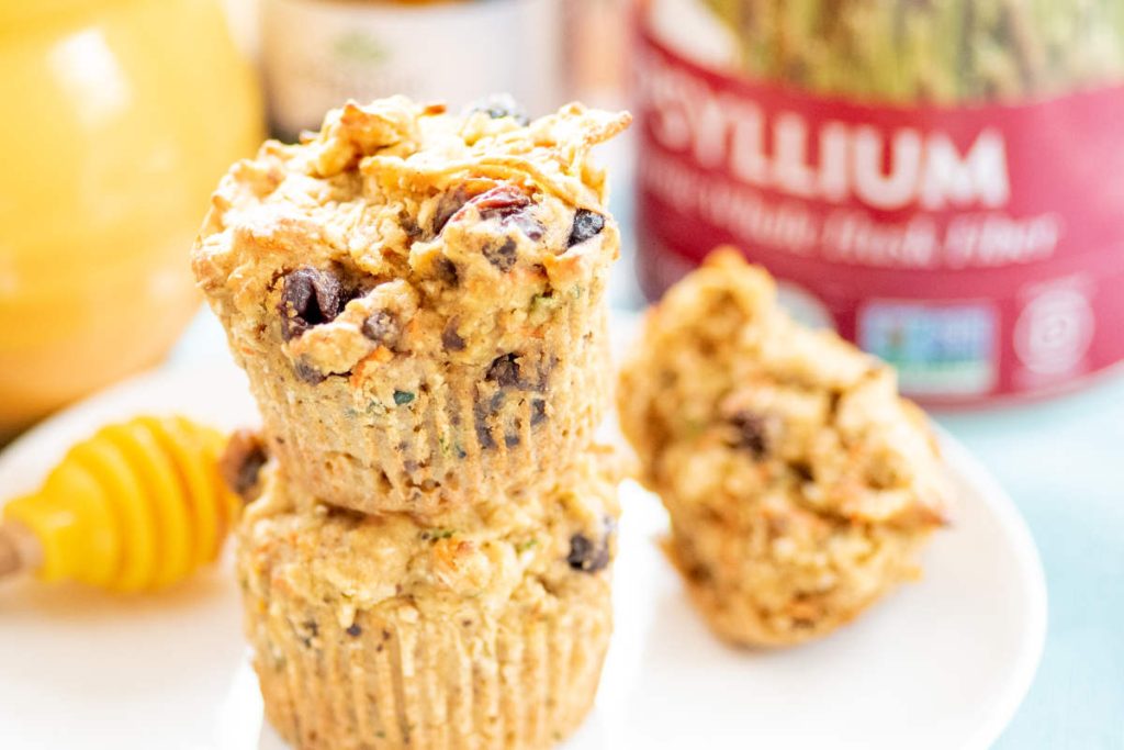 psyllium gluten free morning glory muffins with raisins