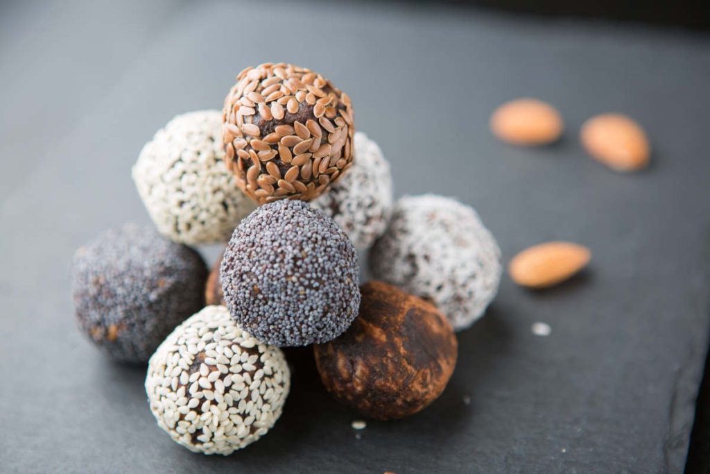 chia psyllium flax wellness ball snacks