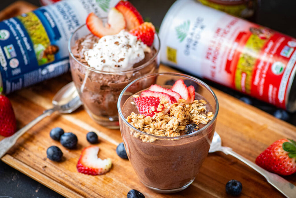 Psyllium chocolate mousse for digestive support
