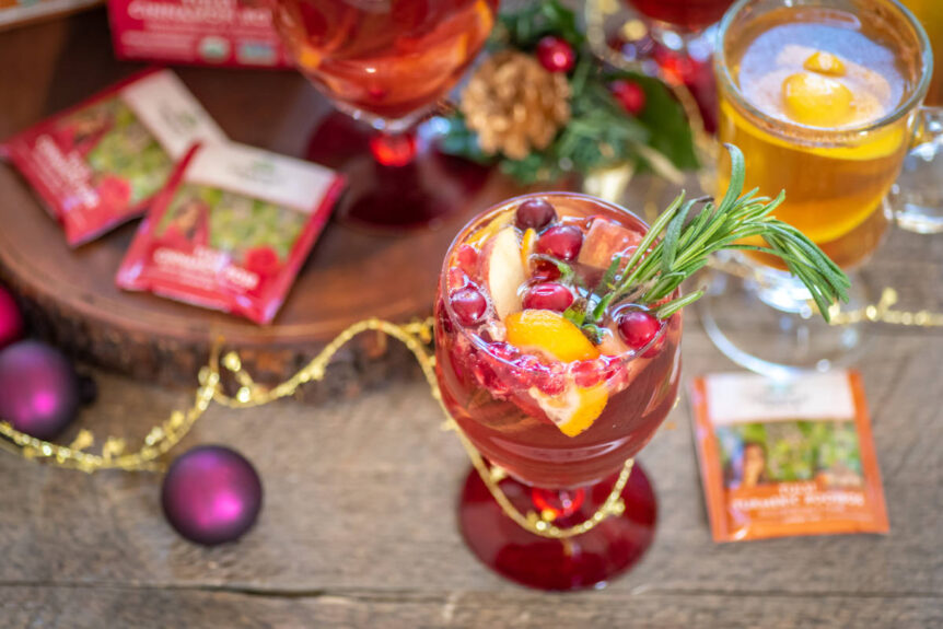 Winter mocktails spiced tea sangria and hot not toddy